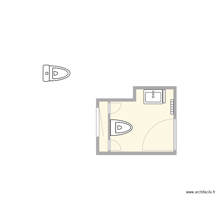 WC 2. Plan de 0 pièce et 0 m2