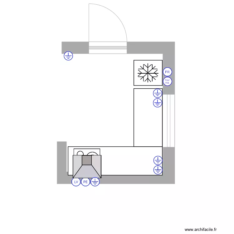 Salle cinéma. Plan de Salle cinéma. Plan de