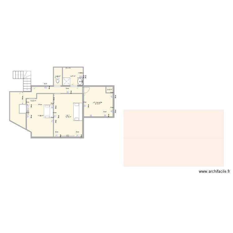 chambre enfant  et bureau devis 4. Plan de 0 pièce et 0 m2