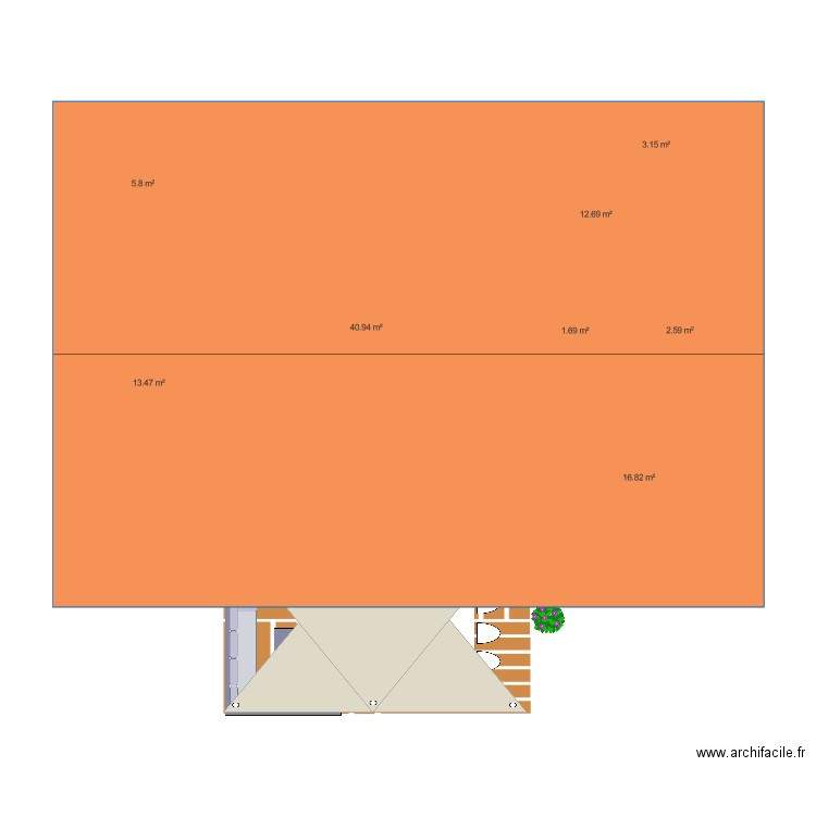 Maison salon. Plan de 0 pièce et 0 m2