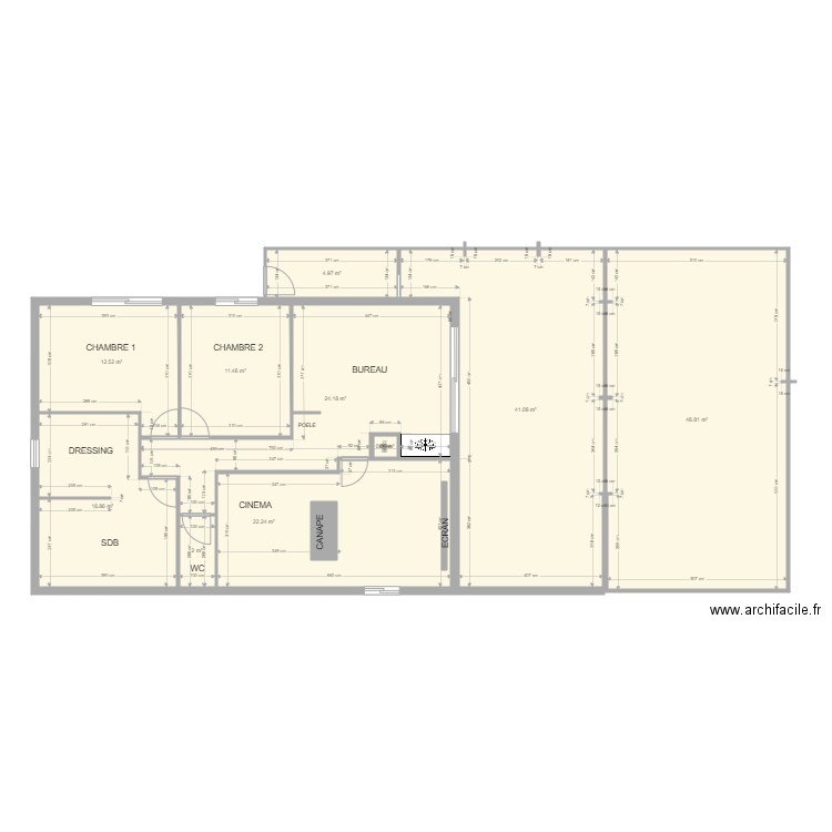 perso projet 3. Plan de 0 pièce et 0 m2