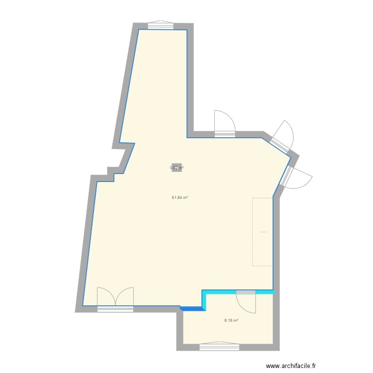 bureau véro. Plan de 0 pièce et 0 m2