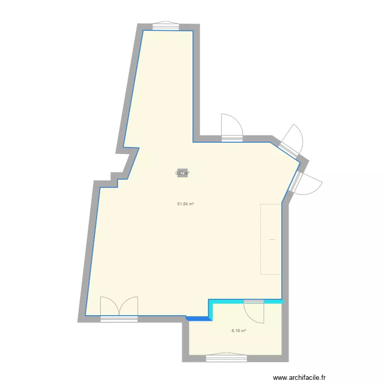 bureau v&eacute;ro. Plan de 