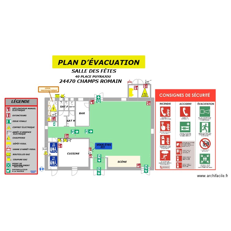 SDF CHAMPS ROMAIN. Plan de 0 pièce et 0 m2