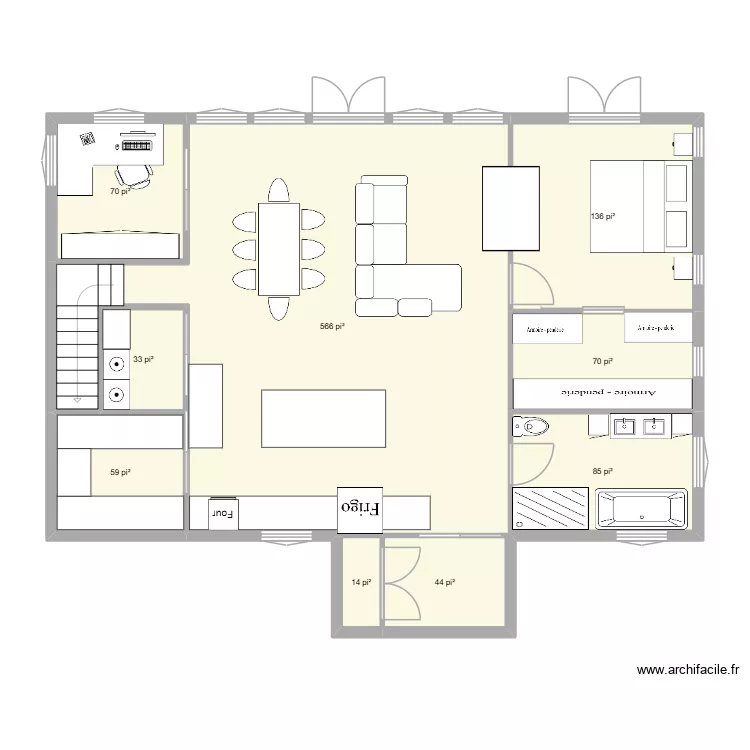 PLAN MAISON AMY & MAT. Plan de 9  et 100 m²