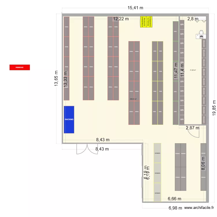 SP Light - La Louvi&egrave;re - MARK III. Plan de 2  et 241 m²
