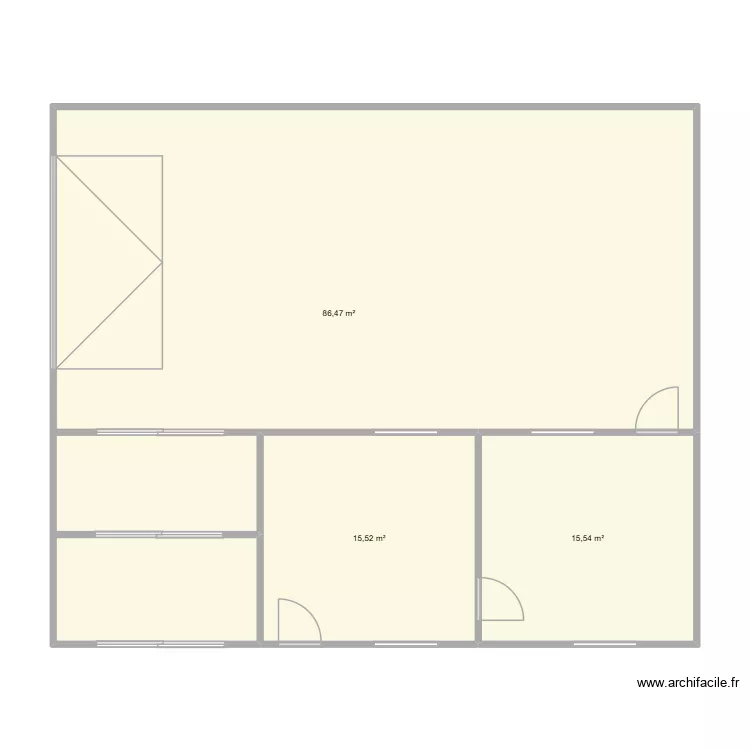 PLAN ATELIER. Plan de 3  et 118 m²