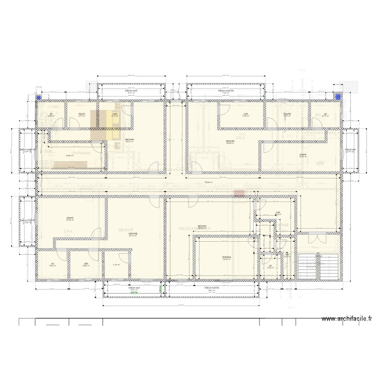 LK etage 1 proposition 17. Plan de 0 pièce et 0 m2