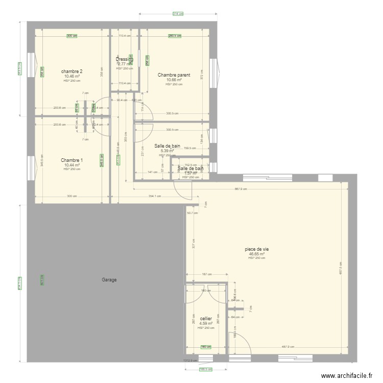acr sudrie. Plan de 0 pièce et 0 m2