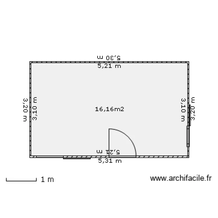 Abris jardin. Plan de 