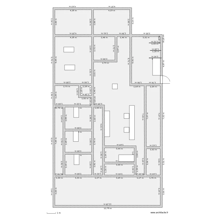 essai 3 250m&sup2;. Plan de 