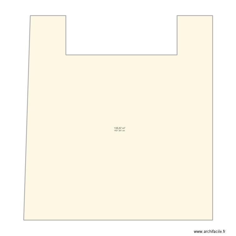 Ville de Gouvieux Stand de tir Salle Polyvalente. Plan de 1 pièce et 136 m2