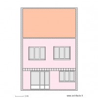 Facade arriere projet fenetre 3V egaux