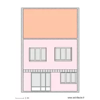 Facade arriere projet fenetre 3V egaux