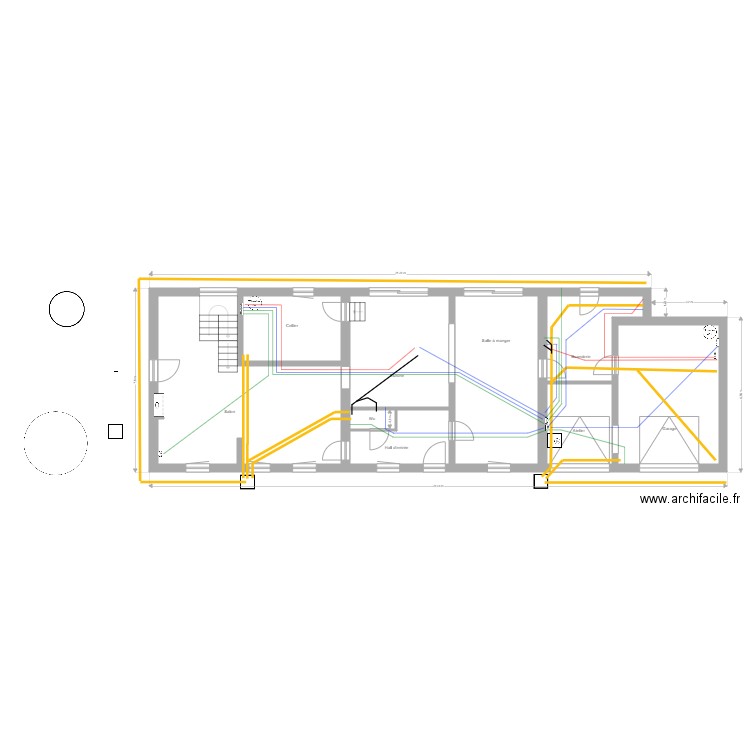 Rez sanitaire. Plan de 0 pièce et 0 m2