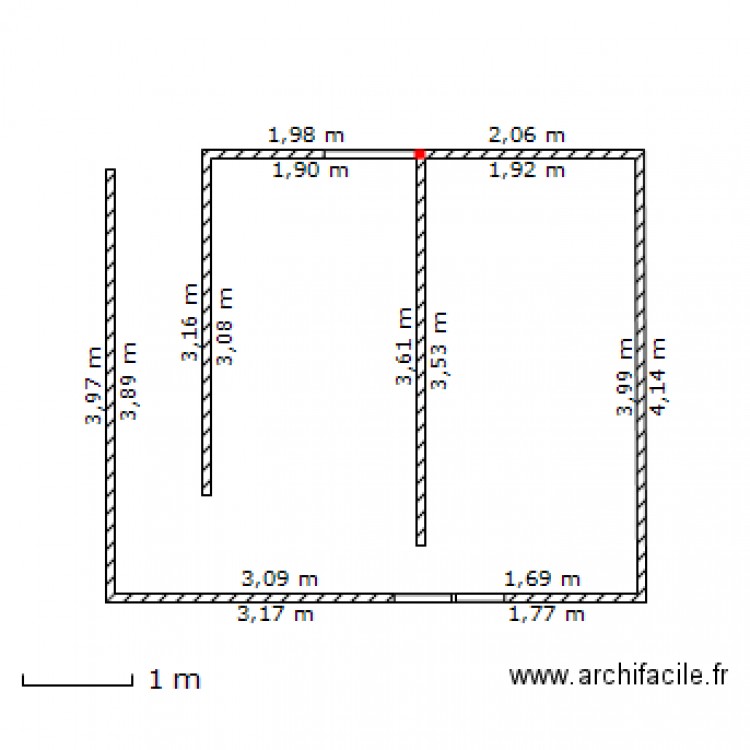 sdb new 9cm. Plan de 0 pièce et 0 m2