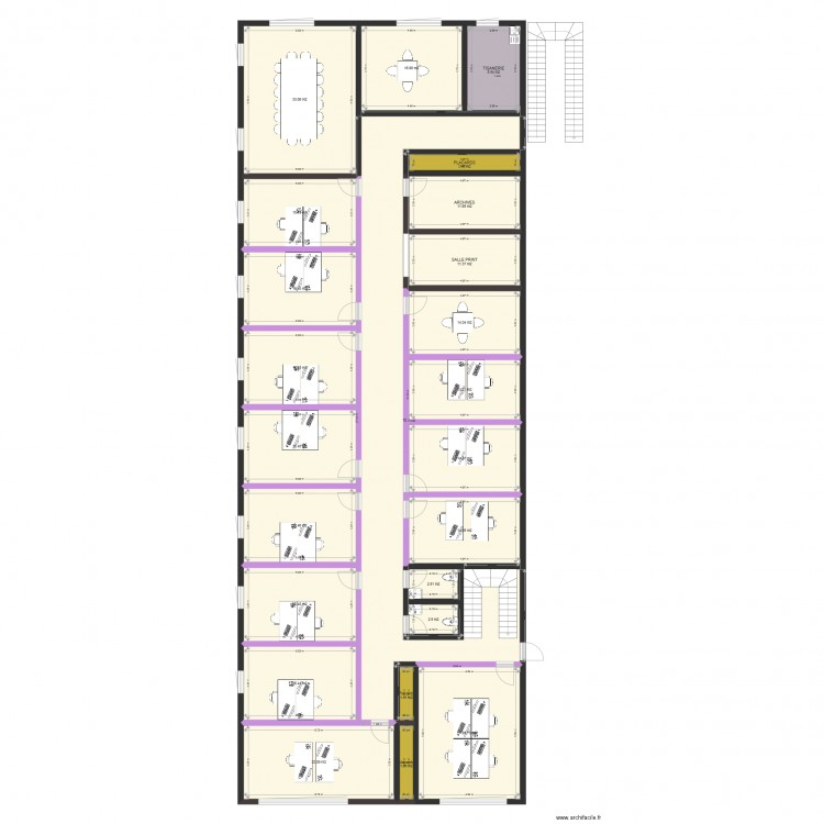 Entrepôt 395 buro R1. Plan de 0 pièce et 0 m2