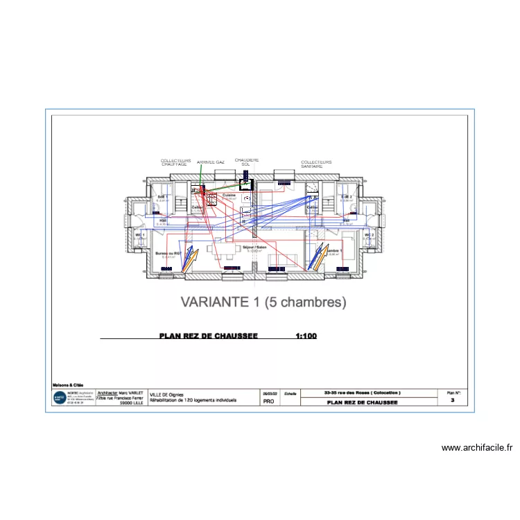 33 et 35 colocation ROSE etage  ERBM  1. Plan de 