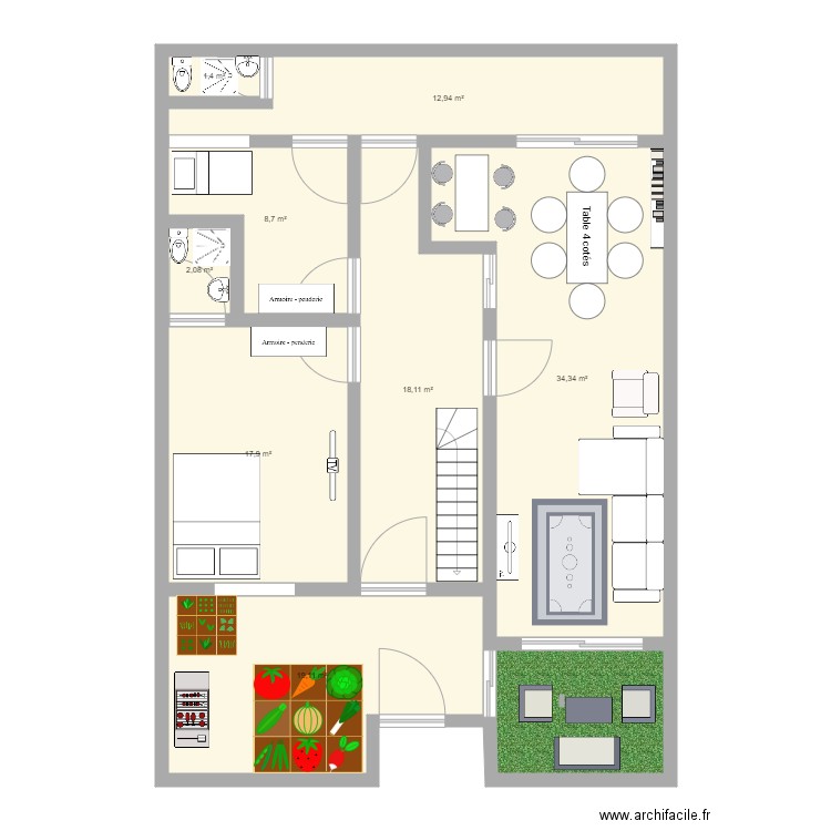 plan RDC toure 1. Plan de 0 pièce et 0 m2