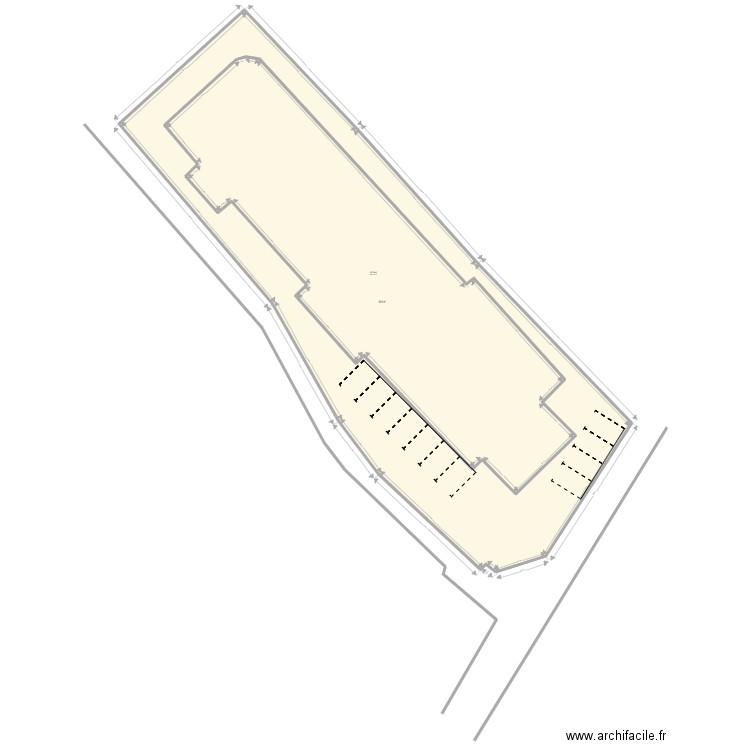 PLAN DE MASSE DE LA CELLE SAINT CLOUD 1. Plan de 2 pièces et 1755 m2