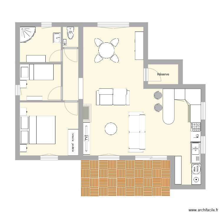Chlet Marina. Plan de 0 pièce et 0 m2