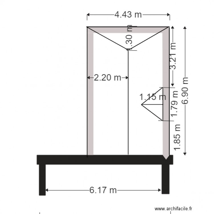 plan toiture. Plan de 0 pièce et 0 m2