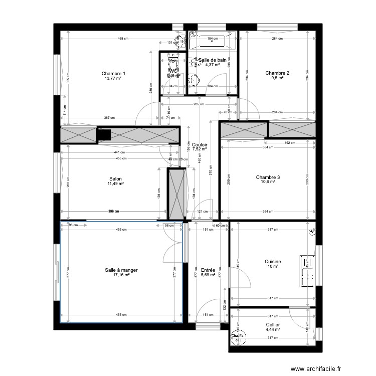 PLAN EXISTANT VINCENT GENOD. Plan de 0 pièce et 0 m2