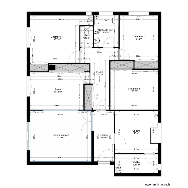 PLAN EXISTANT VINCENT GENOD. Plan de 