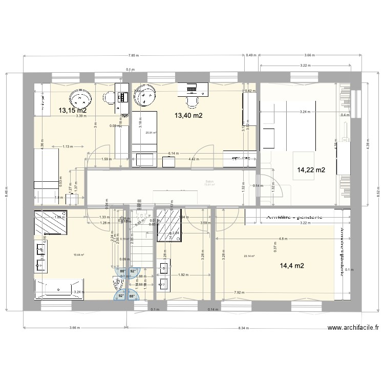 radoux 4. Plan de 0 pièce et 0 m2