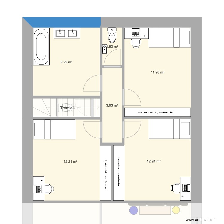 IDÉE CHAMBRE. Plan de 0 pièce et 0 m2