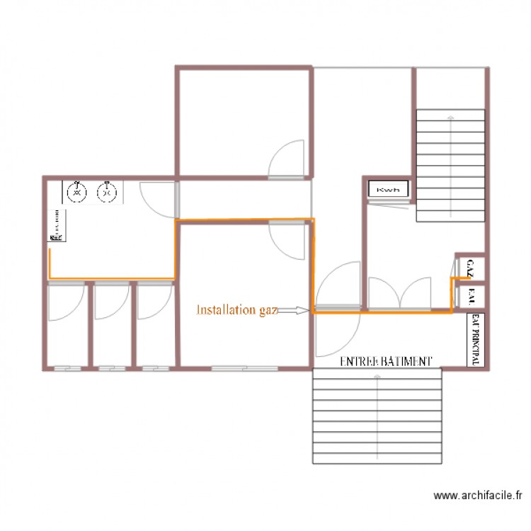 plan gaz. Plan de 0 pièce et 0 m2