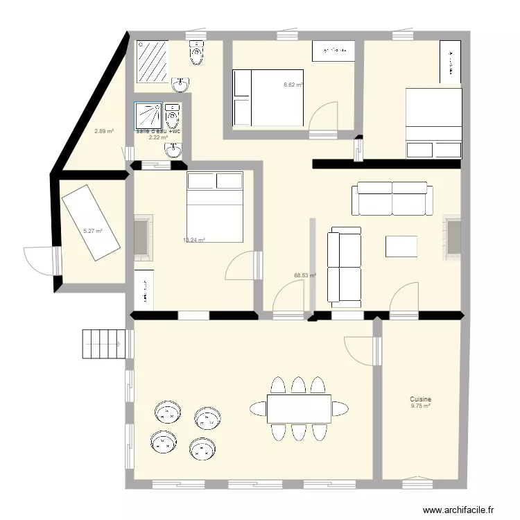 210 chemin fort rouge. Plan de 