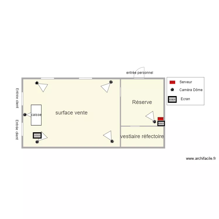 BUREAU VALLEE VIDEO. Plan de 