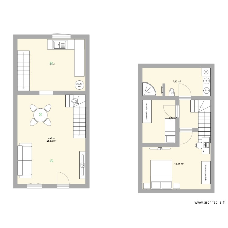 vihiers projet 1. Plan de 0 pièce et 0 m2