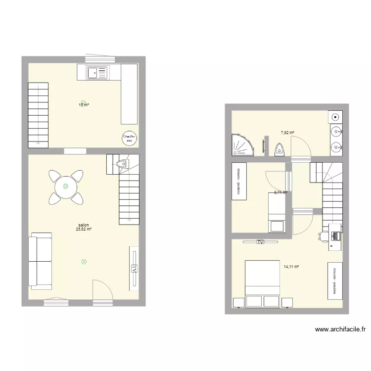 vihiers projet 1. Plan de 