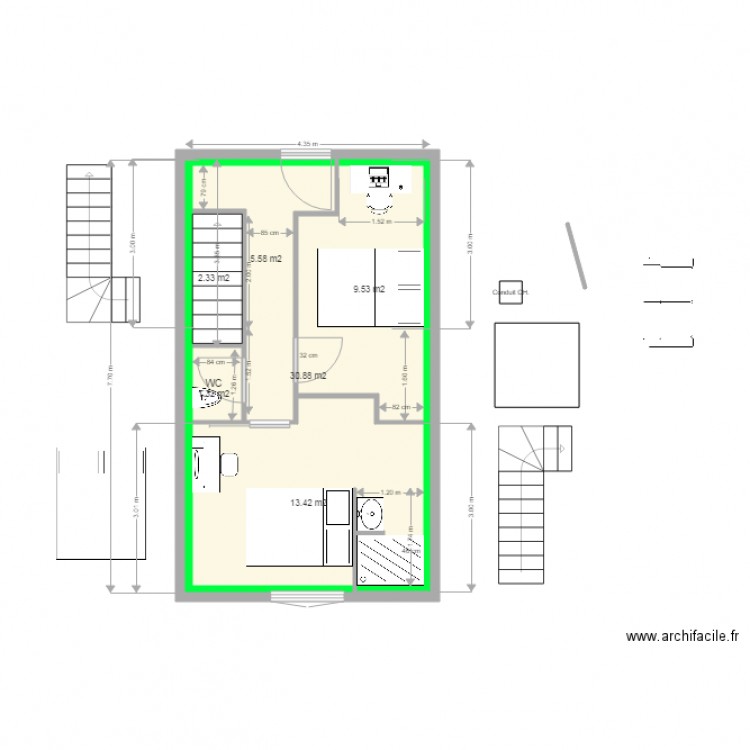 Maison etage futur v4 FINAL. Plan de 0 pièce et 0 m2