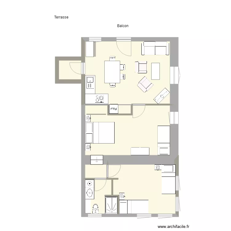 GR 6922 GUERIN. Plan de 