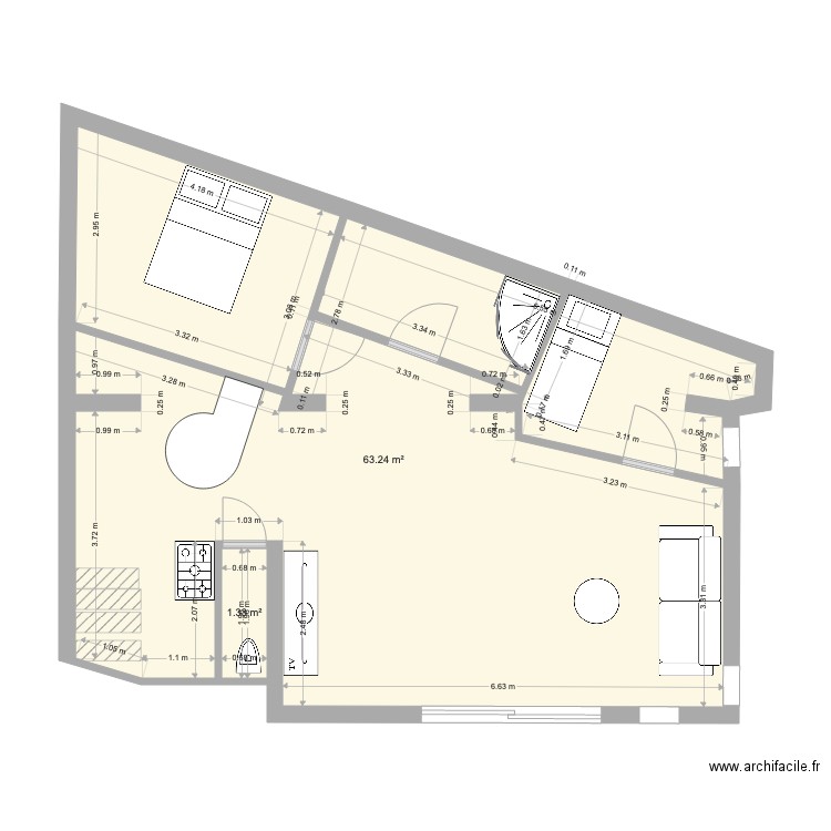 Atelier 3. Plan de 0 pièce et 0 m2