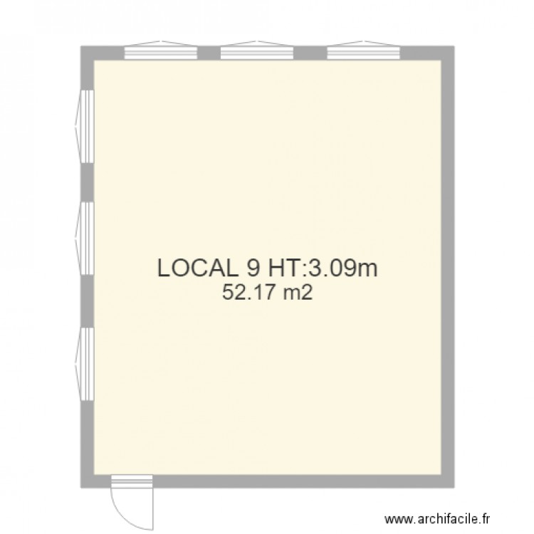 LOCAL 9. Plan de 0 pièce et 0 m2