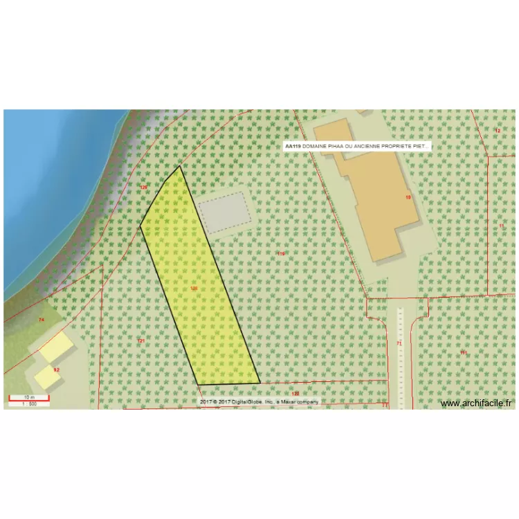 TERRAIN A120. Plan de 