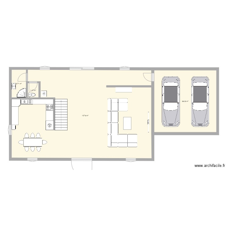 RDC. Plan de 0 pièce et 0 m2