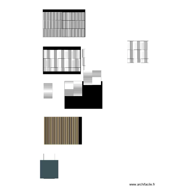 CALEPINAGE TASSEAUX ENTR&Eacute;E. Plan de 