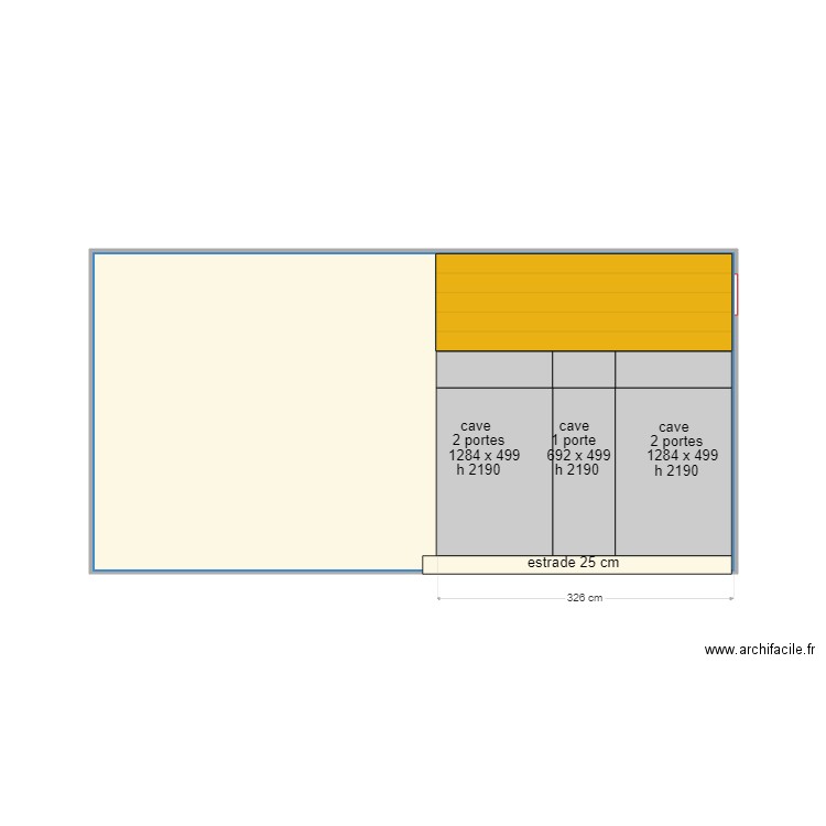 LE JARDIN CAVE A VIN habillage. Plan de 0 pièce et 0 m2