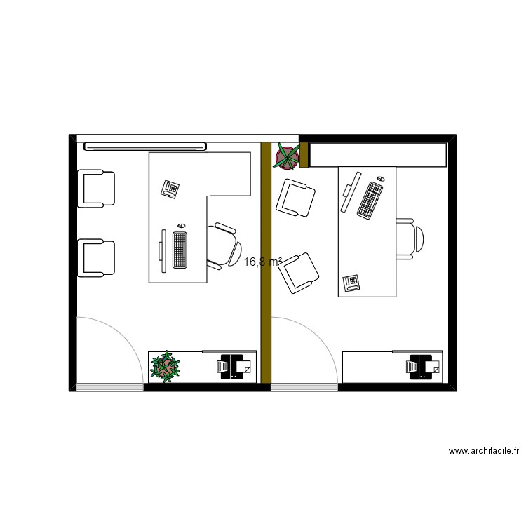 Bureau Nordev 3. Plan de 0 pièce et 0 m2