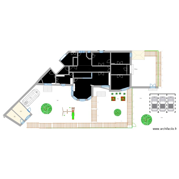 MICRO CRECHE  exterieur. Plan de 0 pièce et 0 m2