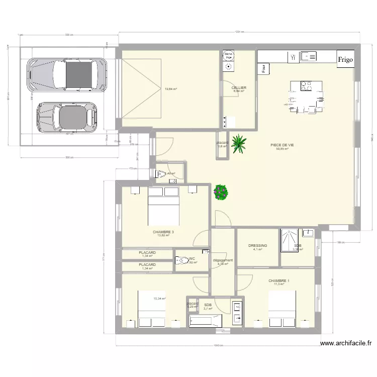 orleans surface inf&eacute;rieure. Plan de 