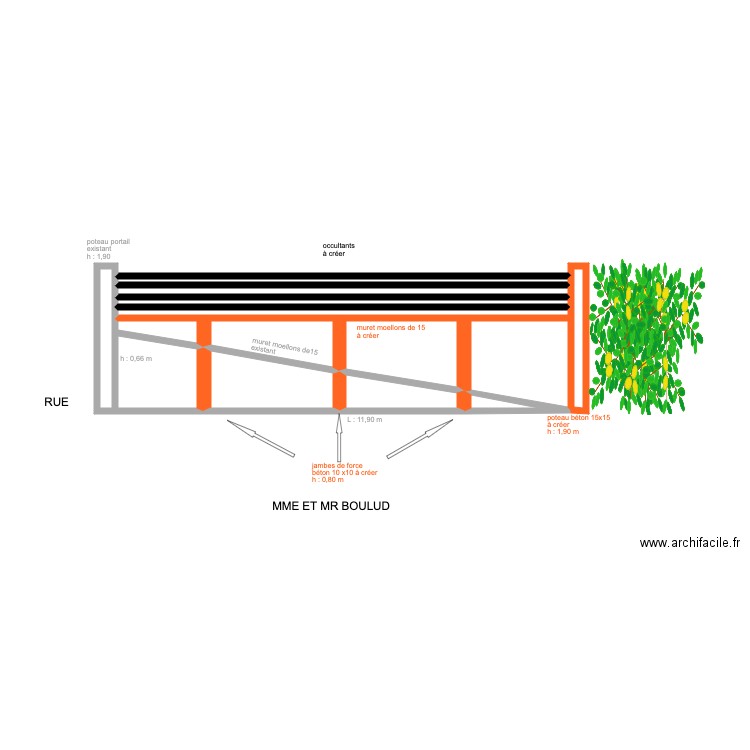 XXXXX. Plan de 14 pièces et 23 m2