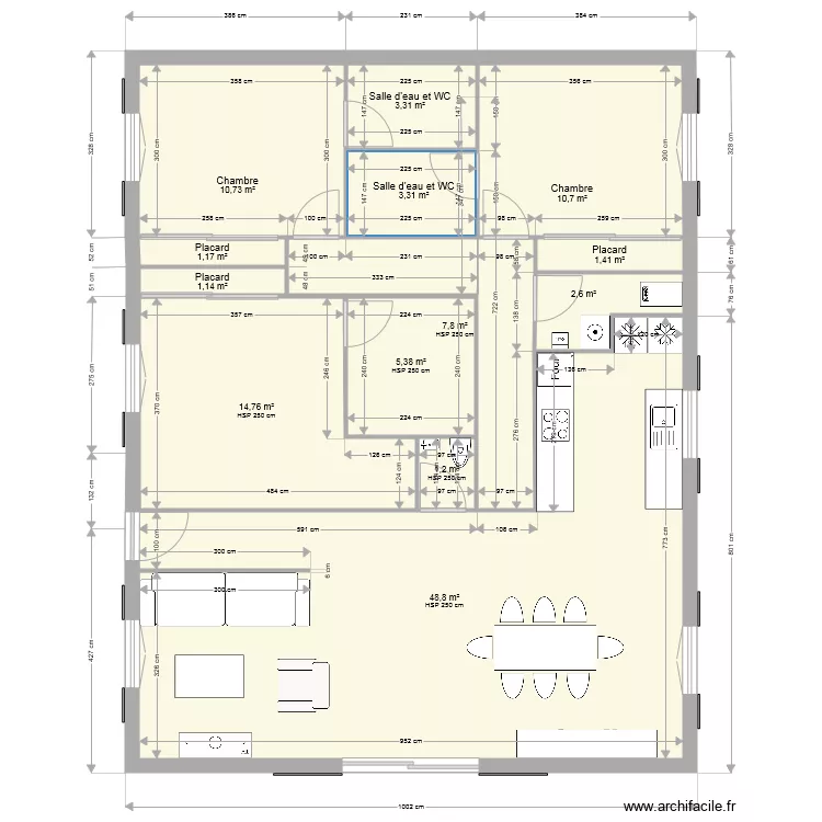 PROJET 5 120m2. Plan de PROJET 5 120m2. Plan de