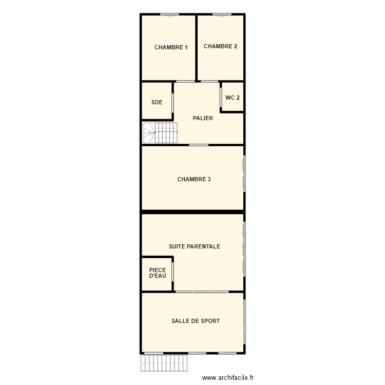 DELAPIERRE 1. Plan de 9 pièces et 168 m2