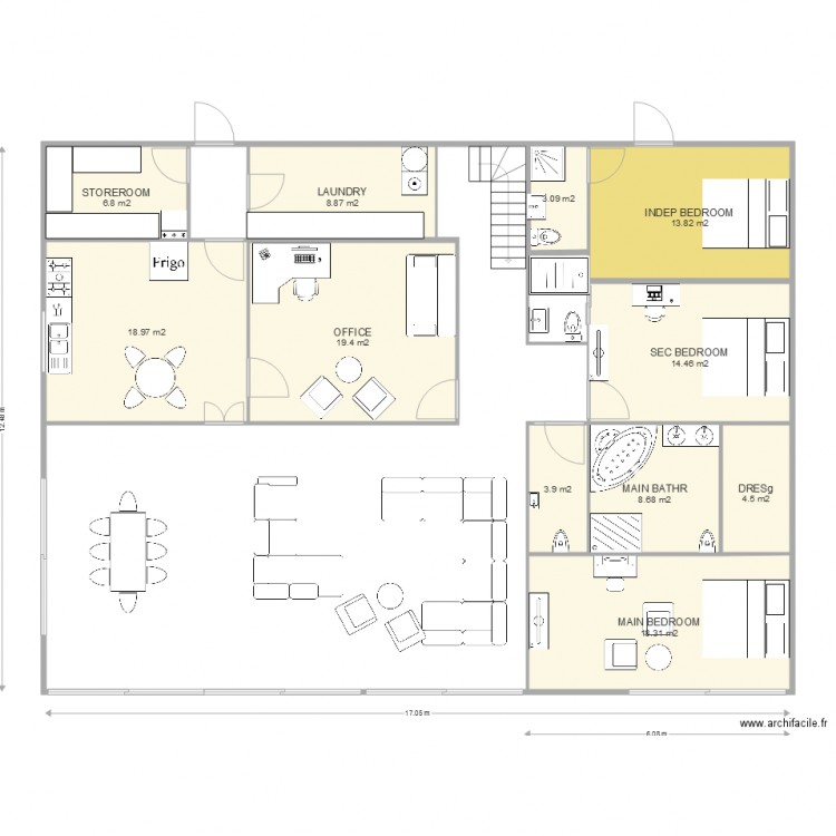 caraibe1C. Plan de 0 pièce et 0 m2